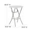 Round Plastic Bar Height Folding Table