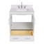 Meuble-lavabo simple avec plateau en quartz Abshire-94668863