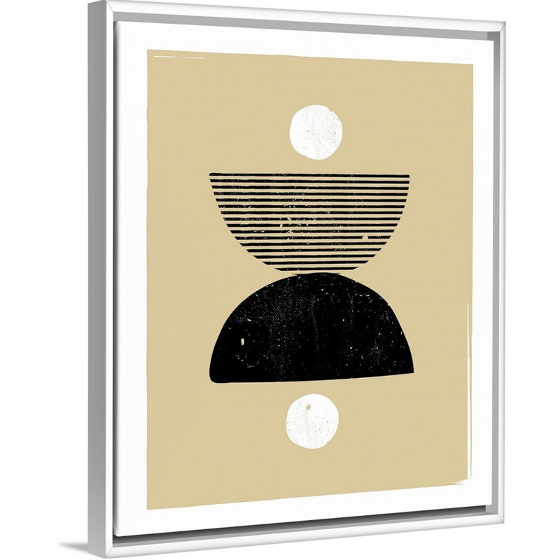 Reproduction sur toile, RetroGeo - Dancing Lady, H 16 po x l 13 po x P 1,75 po, Cadre flottant blanc