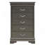 Sleek Transitional Metal Black Chest