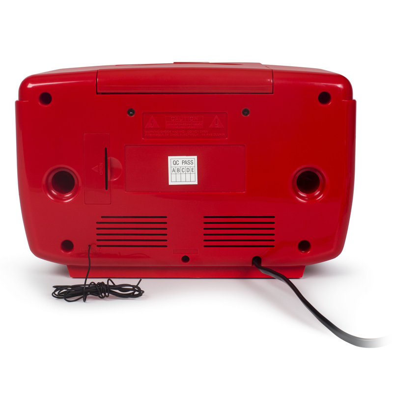 Radio décorative avec Bluetooth, Rouge