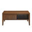 Table basse cannelée moderne Mid Century