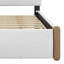 Lit plateforme tapissier avec pieds et gigogne en bois-523672000-523672001