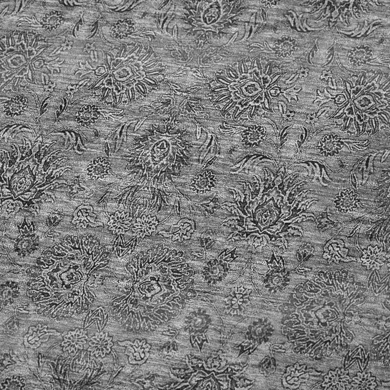 Jeté floral Sherpa ASB702 Addison, Gris