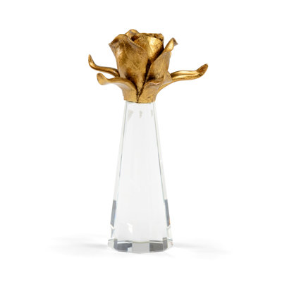 Rose on Stand Sculpture