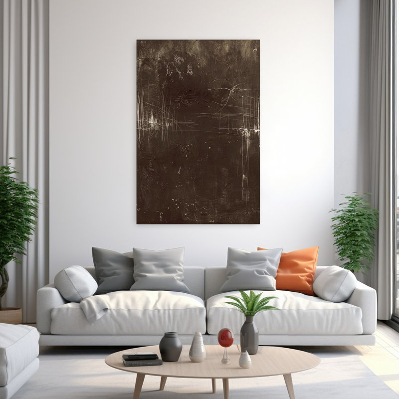 Simple Living 2, art abstrait minimaliste, H 60 po x l 40 po