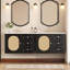 Meuble-lavabo 30 po avec lavabo en céramique, armoire Mid-Century à 2 tiroirs, grand espace de rangement