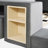 Upholstered Low Standard Bed with Bedside Desk and Round Stool, Mother & Child Bed-97691213-97691214