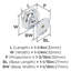 Bouton d'armoire en chrome poli Revitalize de 1-1 / 4 po (32 mm) de diamètre-1690438415
