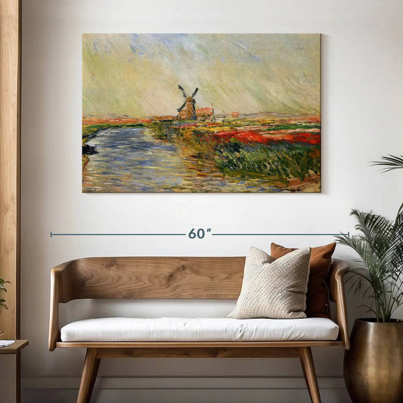 Alvord Tulip Field In Holland 1886, 32" H x 48" W