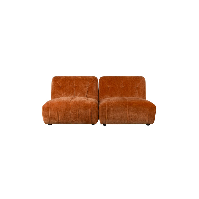 Giada 72'' Velvet Sofa, Terra
