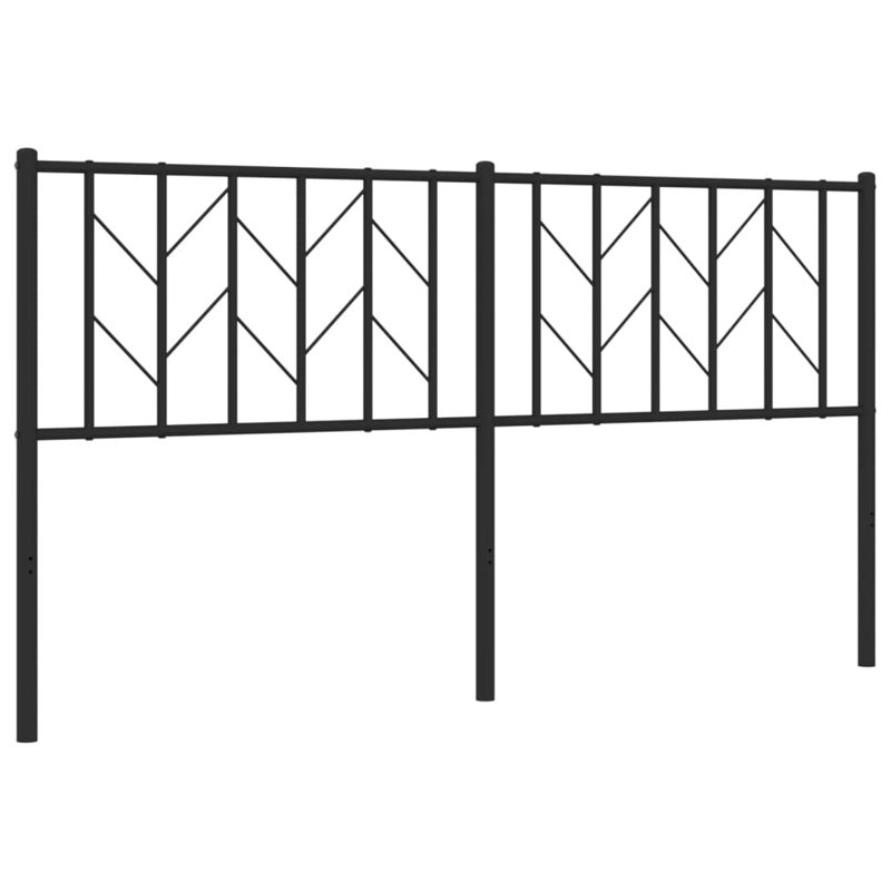 Metal Headboard, Kingsize - 160 x 200 cm, Black