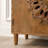 Hand-Carved Wooden 2-Door Cabinet