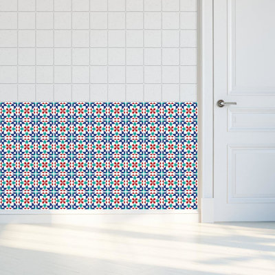 25.4cm W x 25.4cm L PVC Peel and Stick Mosaic Tile