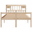 Bookcase Bed Without Mattress Solid Wood Pine-705379742