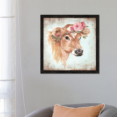 Rosie by Debi Coules - Floater Frame Painting on Canvas