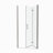 1 3/8" Adjustment,Universal Pivot Shower Door, With 1/4" Tempered Glass Finish-114019089