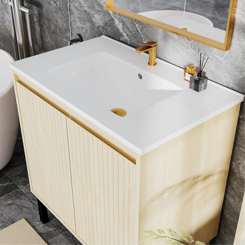 Meuble-lavabo de salle de bain sans lavabo