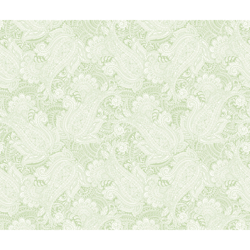 Hilla 10m x 50cm Matte Wallpaper Roll, Green