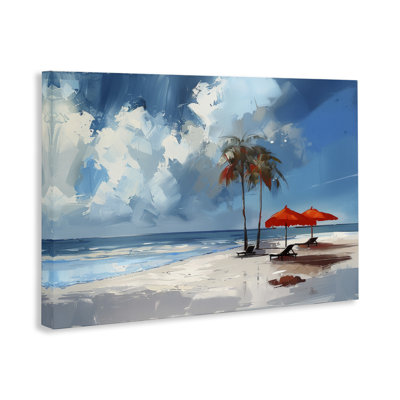 Sunny Seaside Palette Canvas Wall Art by Irena Orlov