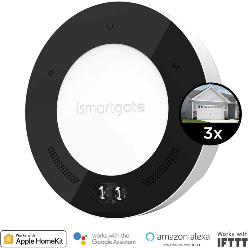Ismartgate Smart Wi Fi Controlled Pro Garage Door Opener W/ Wireless Tilt Sensor, Black