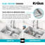 Évier de cuisine en acier inoxydable KRAUS Standart PRO-98155466-98155467