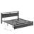 Bed Frame With Storage Headboard, Charcoal-462998366-462998337