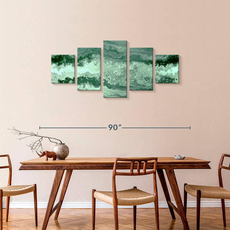 Polished Malachite Goggins, 34" H x 74" W