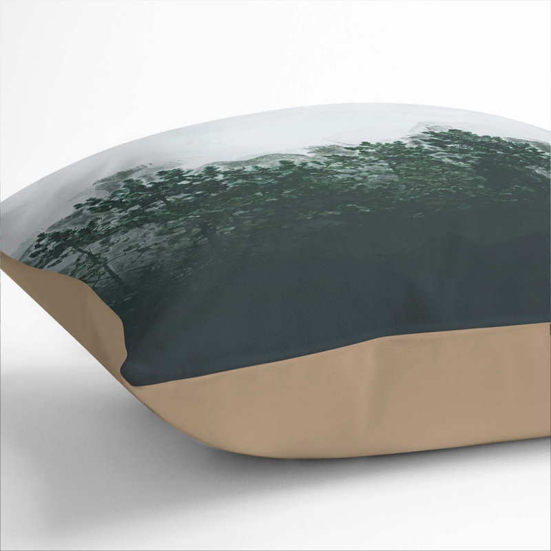 Square Throw Cushion, 40cm H x 40cm W x 15cm D, Stone