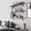 45 po Cipolla pour mur 10 po x l 45 po, ensemble de 2, gris-1985077088-2006012987