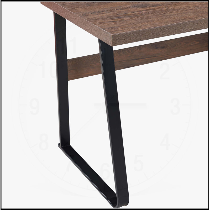 Spacieux bureau d'ordinateur de 65 pouces avec tiroirs et rangement suspendu pour dossiers de format lettre, parfait pour travailler et étudier efficacement