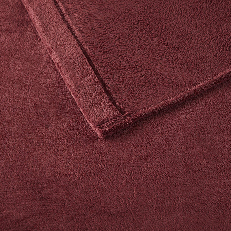 Ensemble de draps pour grand lit 4 pièces 100% ultra doux bourgogne avec draps-housses plats et 2 taies d'oreiller brossées des deux côtés Lavable à la machine