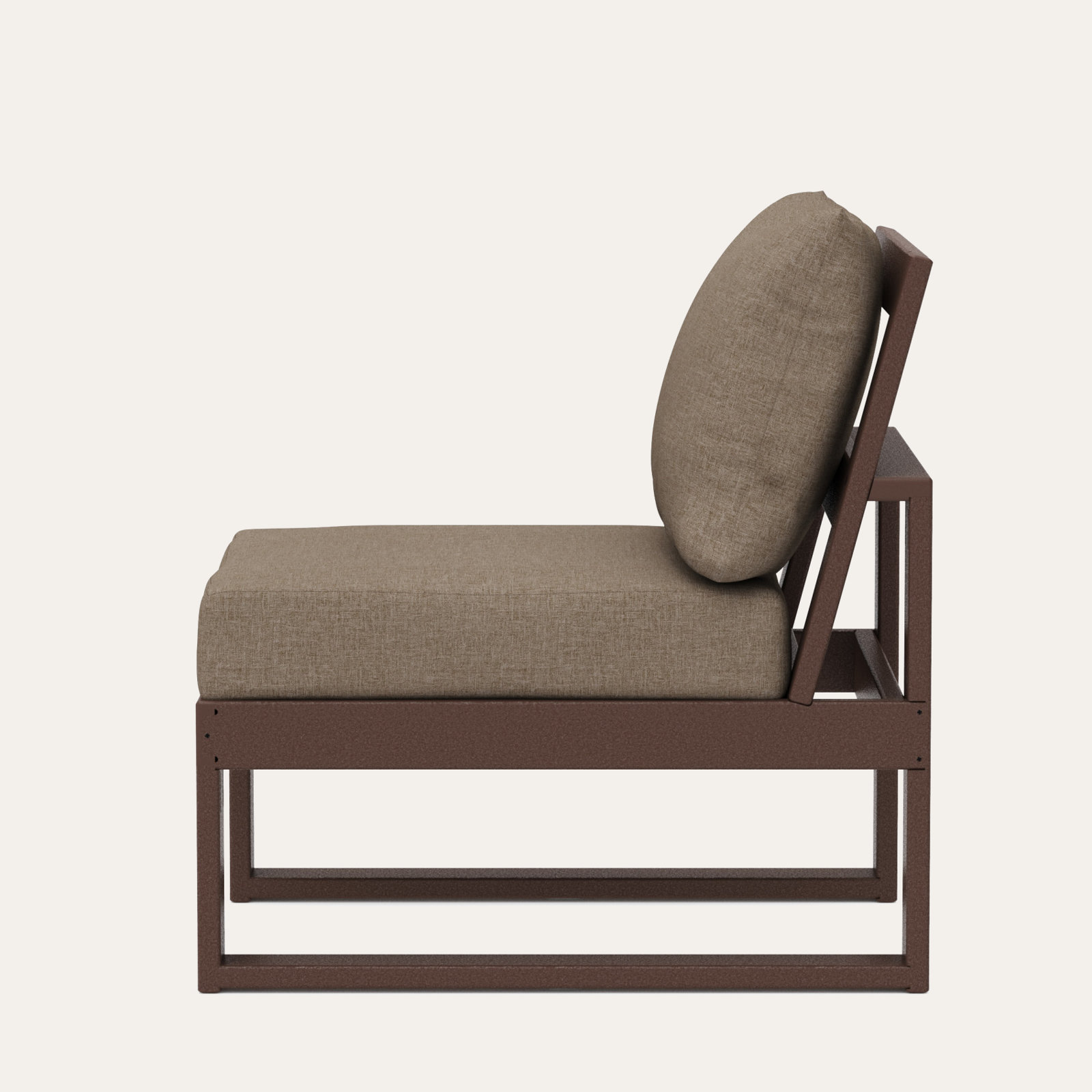 Edge Patio Lounge Chair, Spiced Brown Revolution®, Mahogany