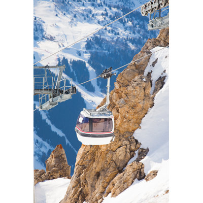 Cabin Lift In France - Wrapped Canvas Print