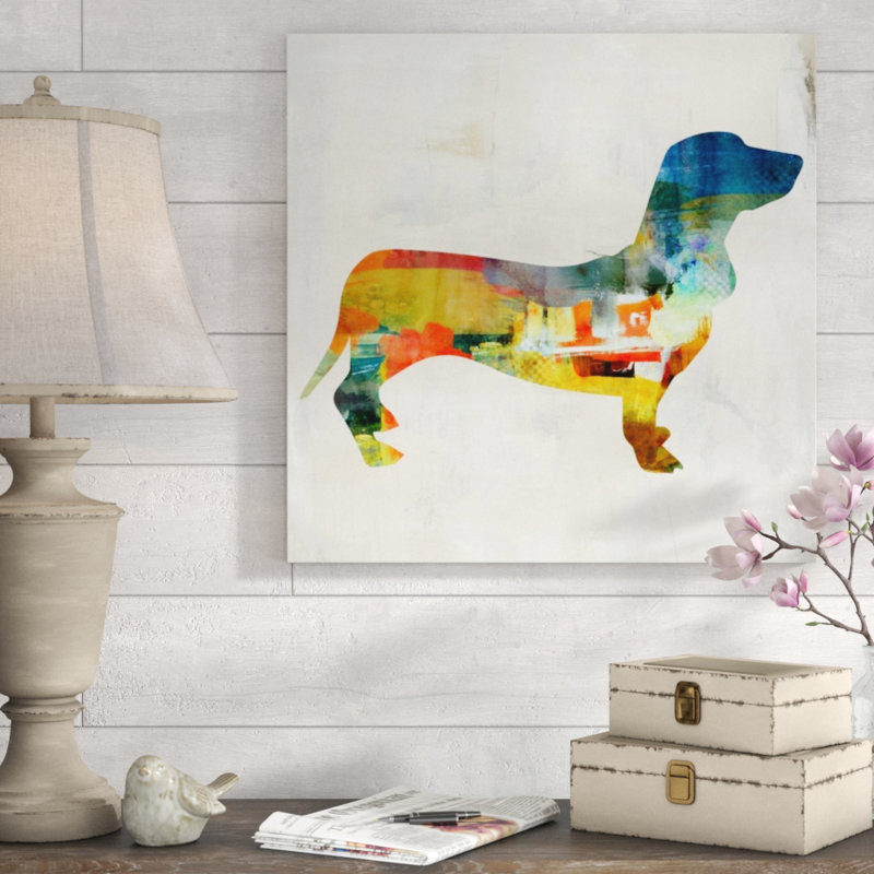 «Colorful Randonnée I» par Isabella Burton - impression sans cadre, Plexi, H 36 po x l 36 po