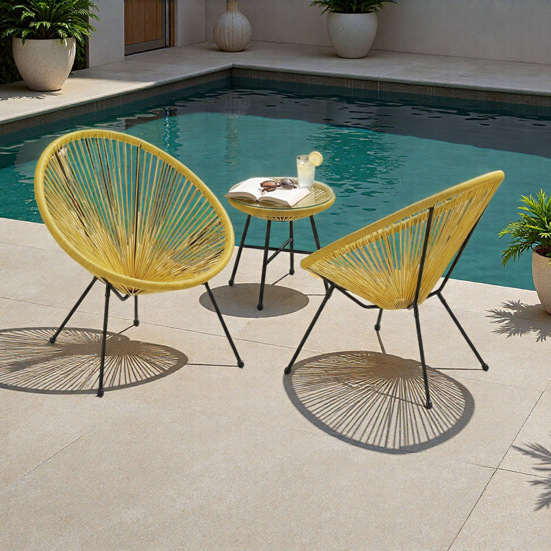 Chaise (ensemble de 2), Jaune
