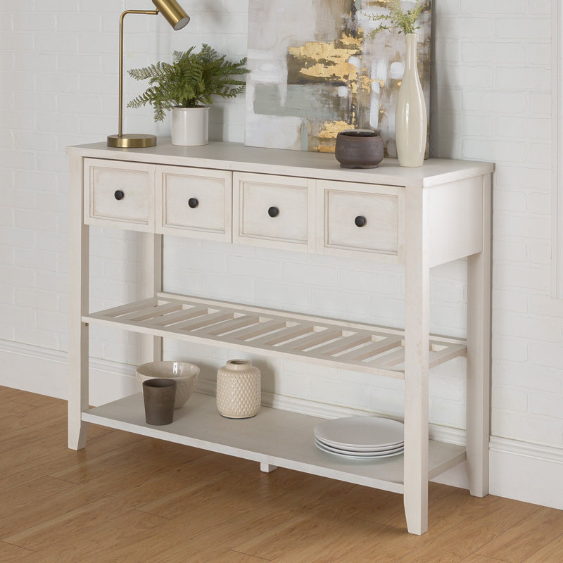 Desirae 48" Wide 2-Drawer Sideboard, White