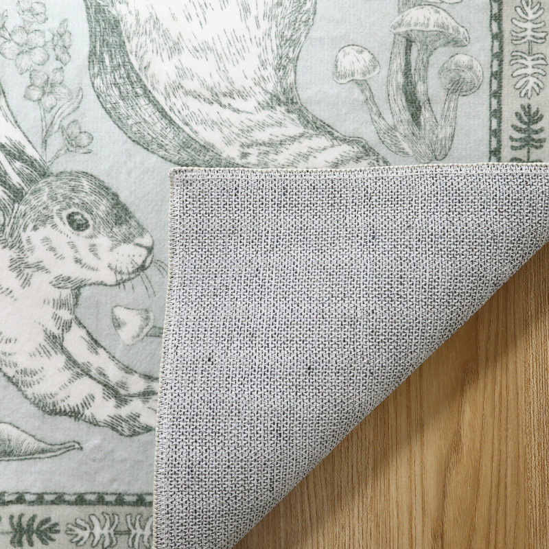 Tapis lavable pour animaux avec envers antidérapant pour salon, chambre à coucher et chambre d'enfant Goldene