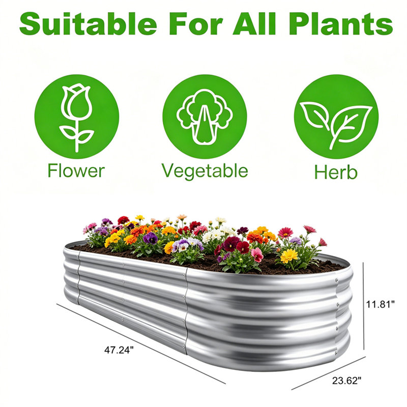 Lit de jardin surélevé 1pc