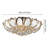 New Crystal LED Chandelier Ceiling Light Flush Mount Lighting Fixture