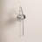 Luke Steel Plug-in Armed Sconce-557911995