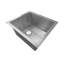 Évier de cuisine à simple cuve encastrable 16 "x 18" avec finition en acier inoxydable 304 de calibre 18 Sinber