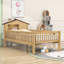 Structure de lit en bois avec lumière DEL et rangement-884802440-884802441