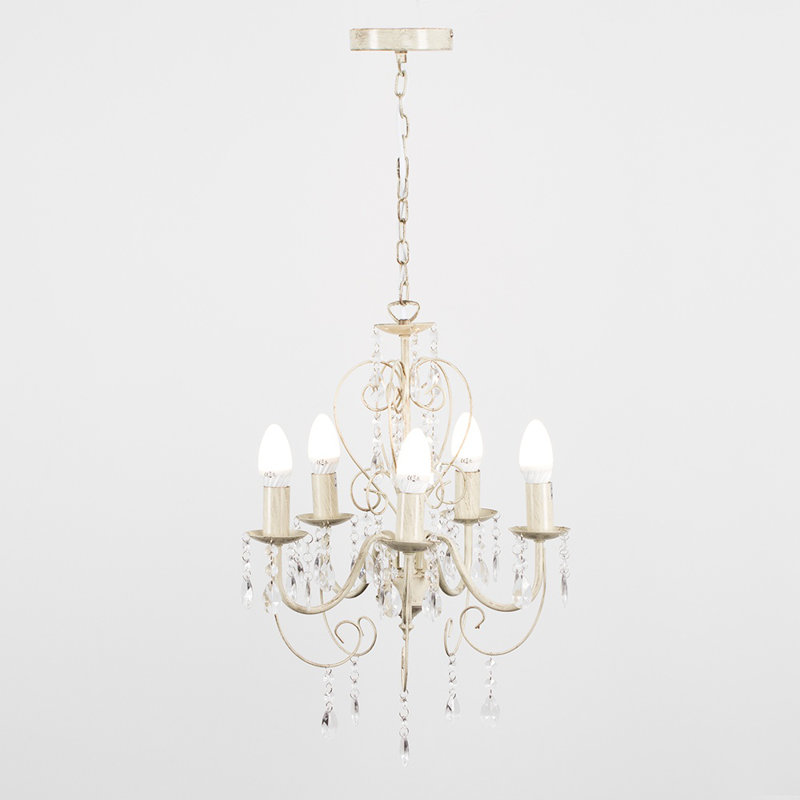 Riggs 5 - Light Candle Style Chandelier