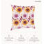 Coussin décoratif en polyester floral-105461961