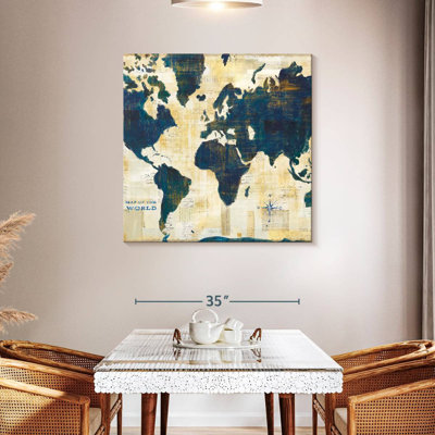 Aliaz Antique World Map Collage II