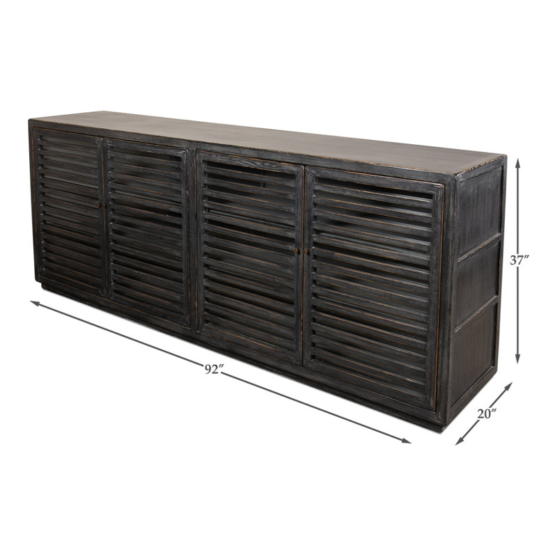 St Lucia 92'' W Solid Wood Sideboard