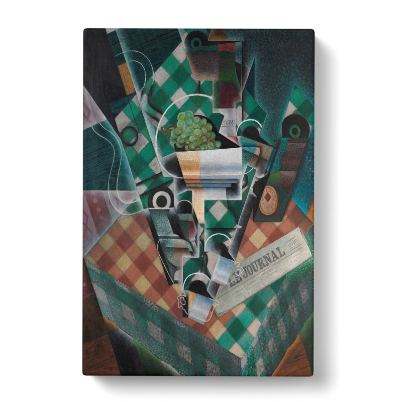 Checked Tablecloth by Juan Gris - Wrapped Canvas, 76cm H x 50cm W x 3cm D