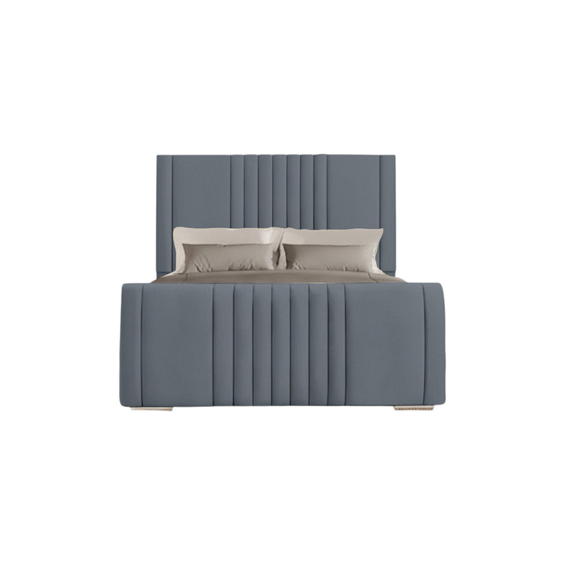 Ganador Upholstered Bed, Charcoal, Kingsize (5')