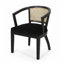 Ensemble de chaises de salle à manger à accoudoirs en velours l 23,5 po x P 21,5 po x H 30,5 po Christopher Knight Home (ensemble de 2)